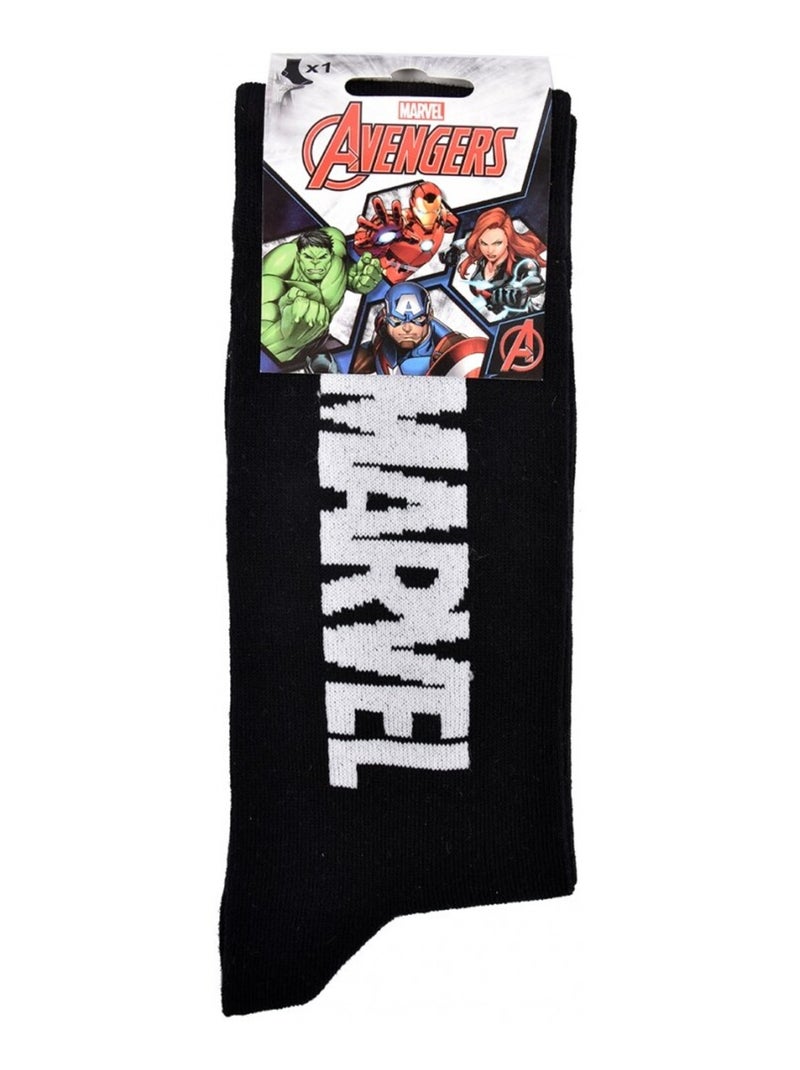 Chaussettes Pack Cadeaux Homme MARVEL AVENGERS Noir Blanc - Kiabi