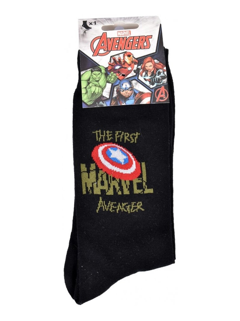 Chaussettes Pack Cadeaux Homme MARVEL AVENGERS Noir Blanc Gris Rouge - Kiabi