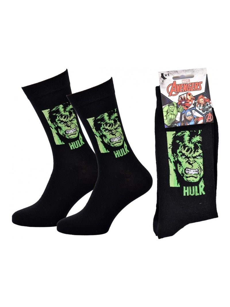 Chaussettes Pack Cadeaux Homme MARVEL AVENGERS Noir Vert - Kiabi