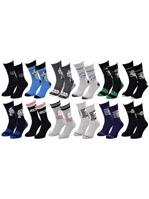 Chaussettes Pack Cadeaux Homme STW - Pack de 12 - Kiabi Chaussettes Pack Cadeaux Homme STW - Pack de 12 - Kiabi