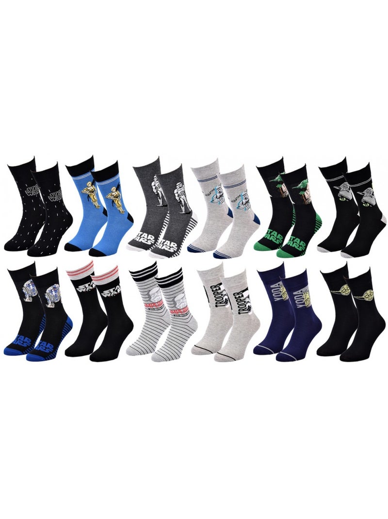 Chaussettes Pack Cadeaux Homme STW - Pack de 12 Multicolore - Kiabi