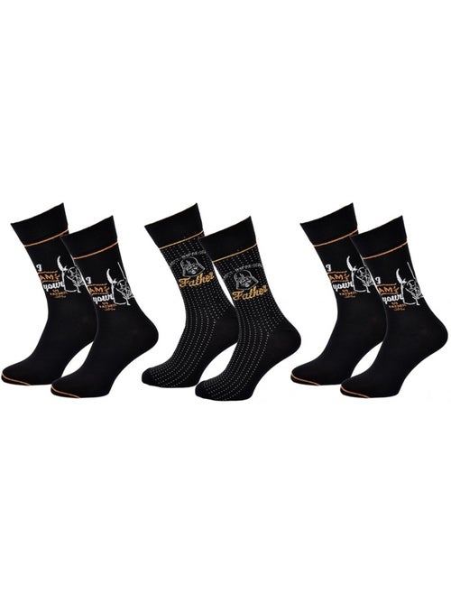 Chaussettes Pack Cadeaux Homme STW - Pack de 3 - Kiabi Chaussettes Pack Cadeaux Homme STW - Pack de 3 - Kiabi