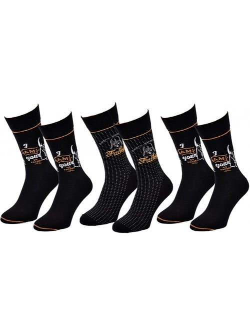 Chaussettes Pack Cadeaux Homme STW - Pack de 3 - Kiabi Chaussettes Pack Cadeaux Homme STW - Pack de 3 - Kiabi