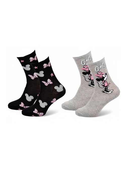 Chaussettes Pack Femme DISNEY MINNIE Pack de 2 Paires - Kiabi