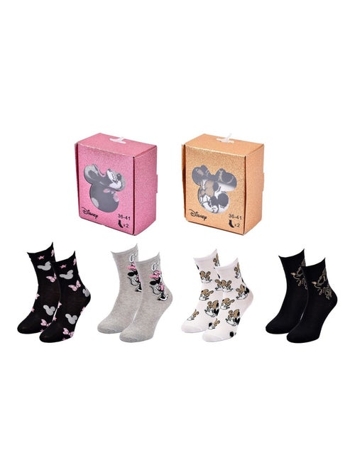 Chaussettes Pack Femme DISNEY MINNIE Pack de 4 Paires - Kiabi