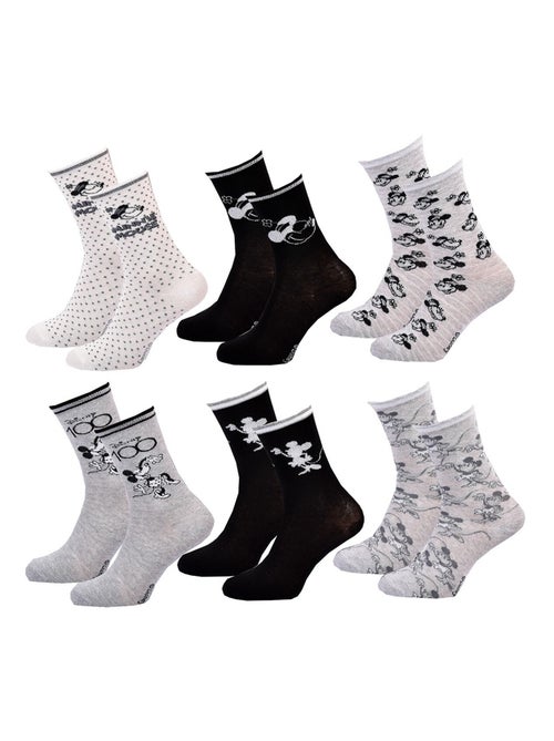 Chaussettes Pack Femme DISNEY MINNIE Pack de 6 Paires - Kiabi
