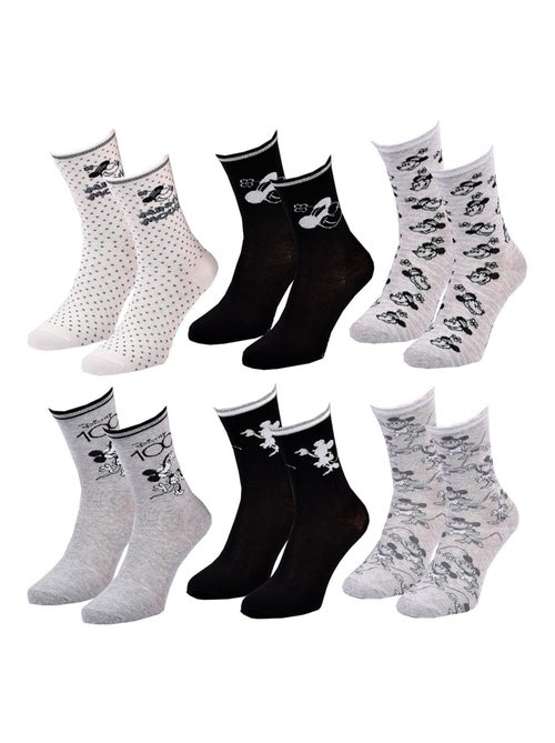 Chaussettes Pack Femme DISNEY MINNIE Pack de 6 Paires - Kiabi