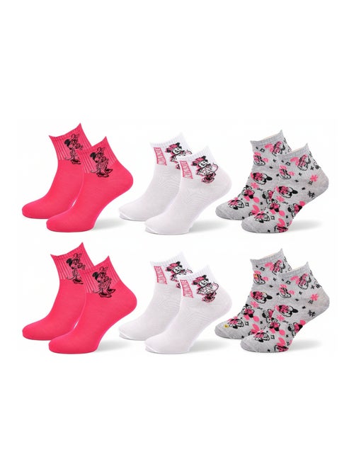 Chaussettes Pack Femme DISNEY MINNIE Pack de 6 Paires - Kiabi
