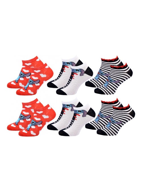 Chaussettes Pack Femme LILO ET STITCH - Pack de 6 - Kiabi