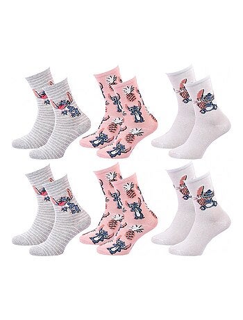 Chaussettes Pack Femme LILO ET STITCH - Pack de 6