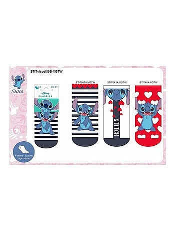 Chaussettes Pack Femme LILO ET STITCH - Pack de 9