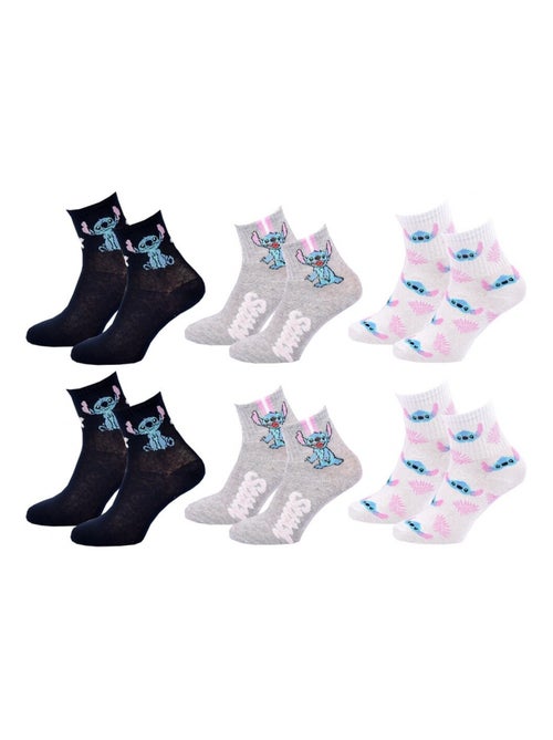 Chaussettes Pack Femme LILO ET STITCH - Pack de 9 - Kiabi