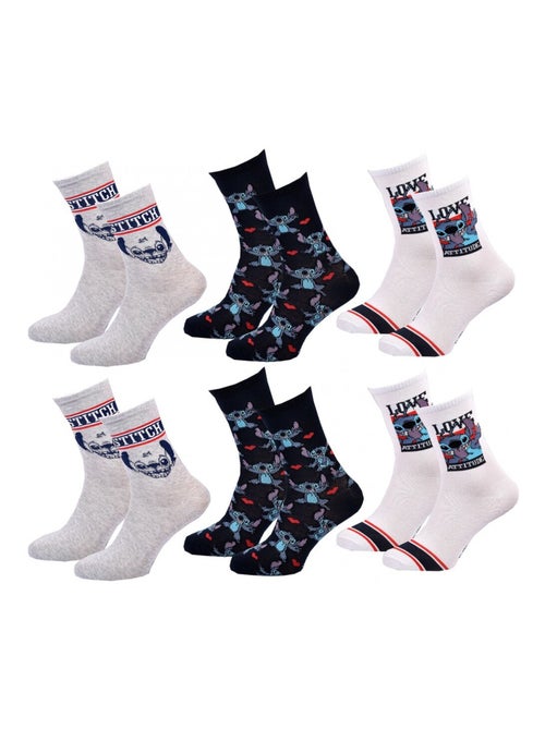 Chaussettes Pack Femme LILO ET STITCH - Pack de 9 - Kiabi