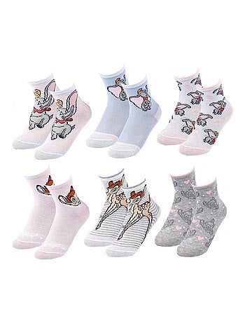 Chaussettes Pack Fille DISNEY CLASSIC - Pack de 6