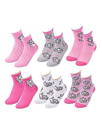 Chaussettes Pack Fille DISNEY CLASSIC - Pack de 6