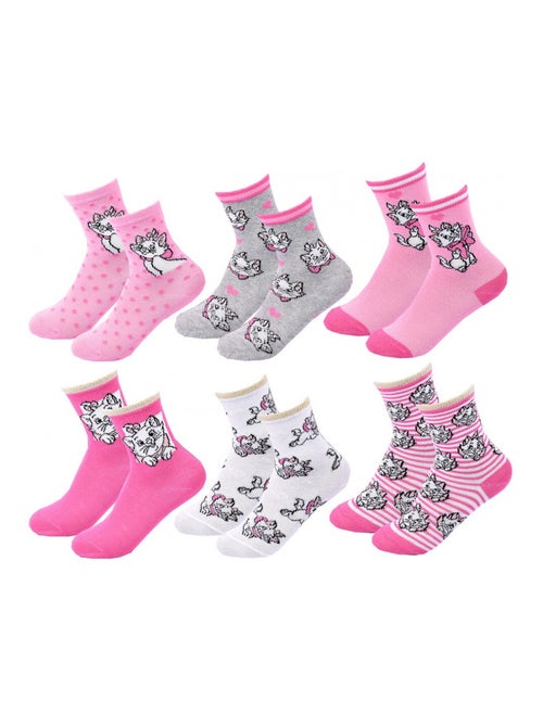 Chaussettes Pack Fille DISNEY CLASSIC - Pack de 6 - Kiabi