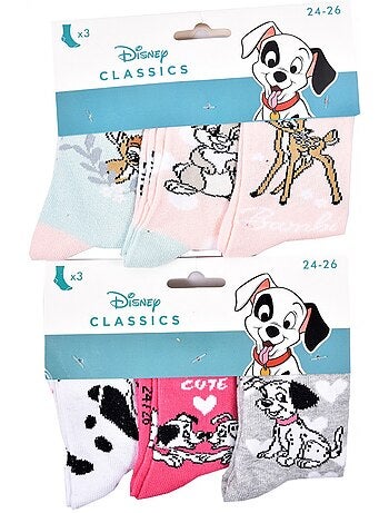 Chaussettes Pack Fille DISNEY CLASSIC - Pack de 6