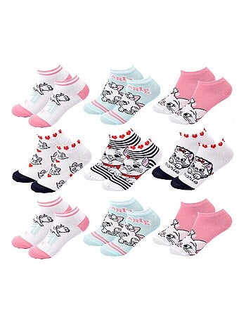 Chaussettes Pack Fille DISNEY CLASSIC - Pack de 9