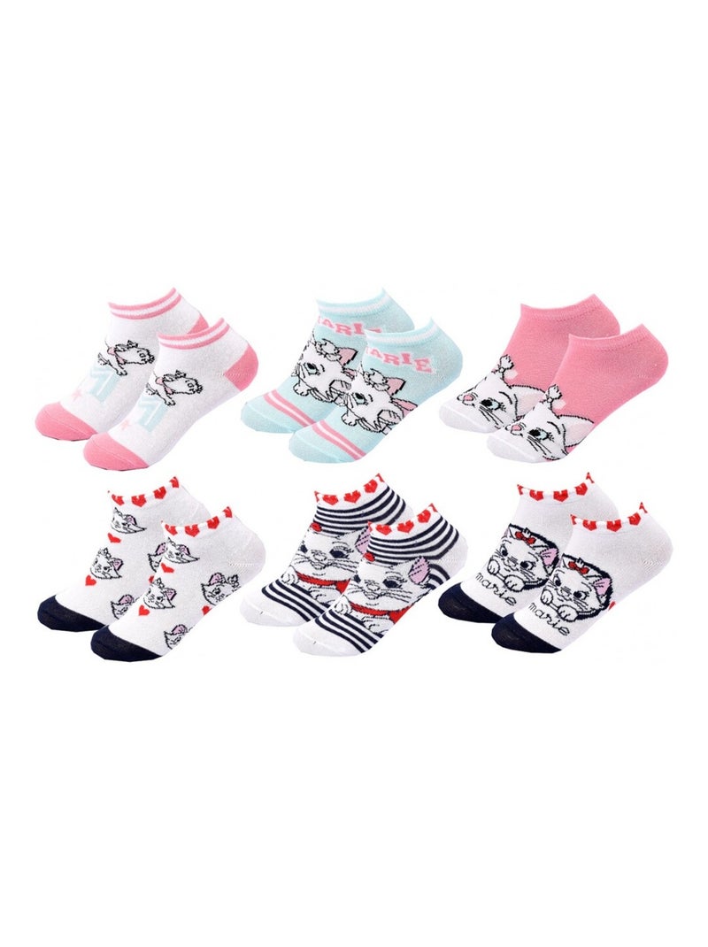 Chaussettes Pack Fille DISNEY CLASSIC - Pack de 9 Blanc Rose clair Gris - Kiabi