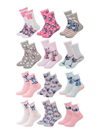 Chaussettes Pack Fille DISNEY LILO ET STITCH Pack de 12