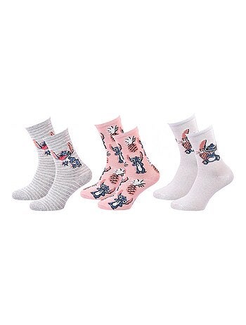 Chaussettes Pack Fille DISNEY LILO ET STITCH Pack de 3