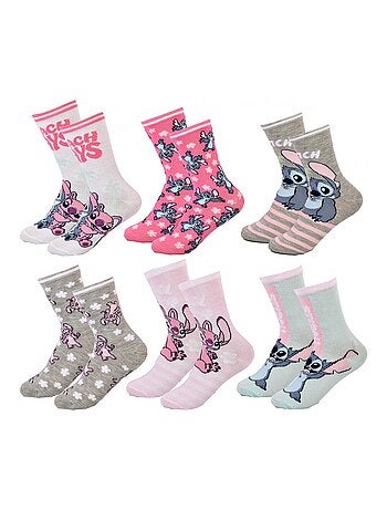 Chaussettes Pack Fille DISNEY LILO ET STITCH Pack de 6