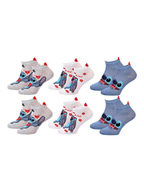Chaussettes Pack Fille DISNEY LILO ET STITCH Pack de 6 - Kiabi