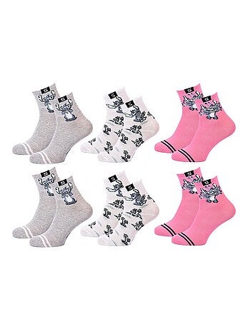 Chaussettes Pack Fille DISNEY LILO ET STITCH Pack de 6