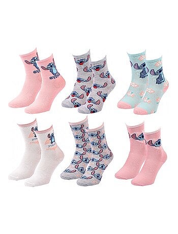 Chaussettes Pack Fille DISNEY LILO ET STITCH Pack de 6