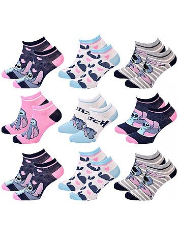 Chaussettes Pack Fille DISNEY LILO ET STITCH Pack de 9