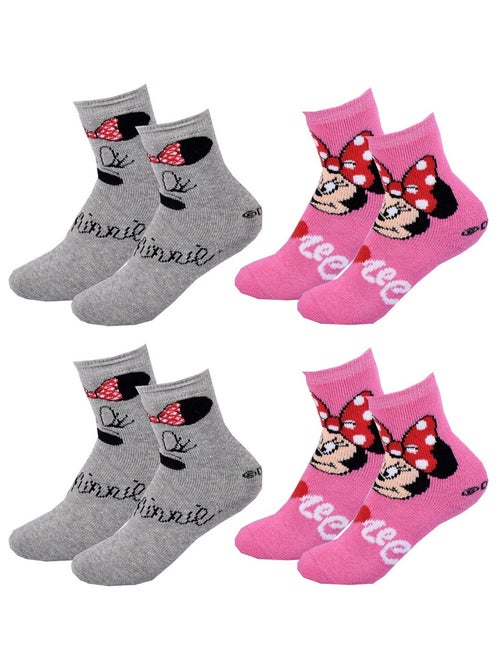 Chaussettes Pack Fille DISNEY MINNIE Pack de 4 Paires - Kiabi
