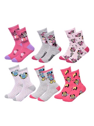 Chaussettes Pack Fille DISNEY MINNIE Pack de 6 Paires