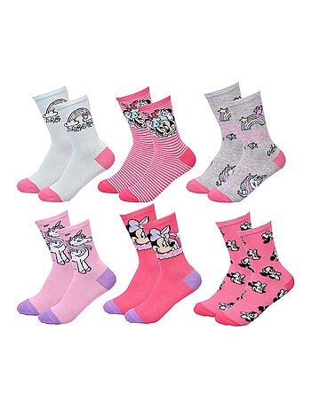 Chaussettes Pack Fille DISNEY MINNIE Pack de 6 Paires