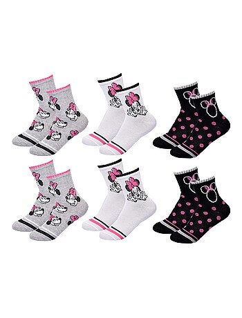 Chaussettes Pack Fille DISNEY MINNIE Pack de 6 Paires