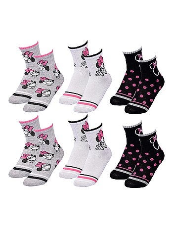 Chaussettes Pack Fille DISNEY MINNIE Pack de 6 Paires