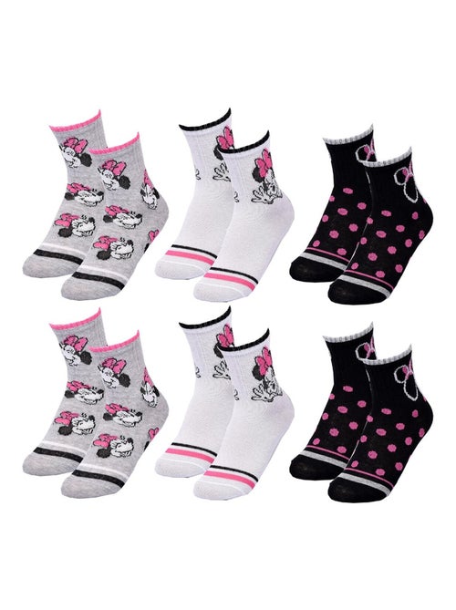 Chaussettes Pack Fille DISNEY MINNIE Pack de 6 Paires - Kiabi