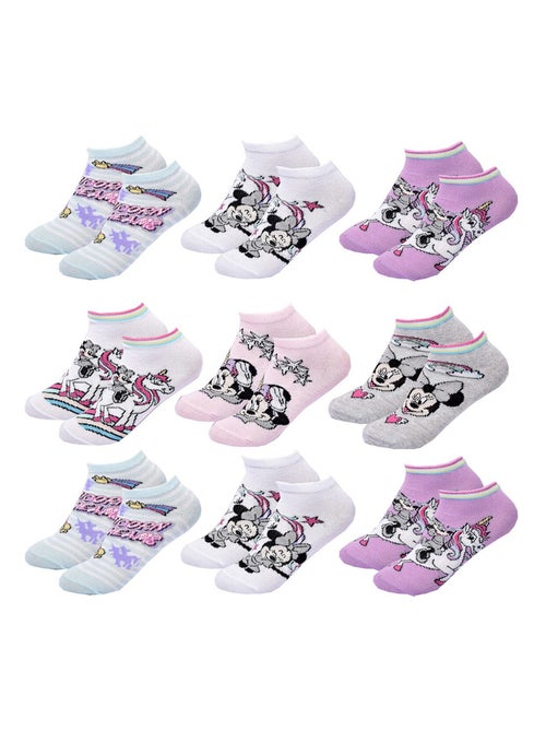 Chaussettes Pack Fille DISNEY MINNIE Pack de 9 Paires - Kiabi