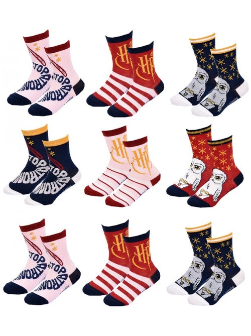 Chaussettes Pack Fille HARRY POTTER - Pack de 9 - Kiabi