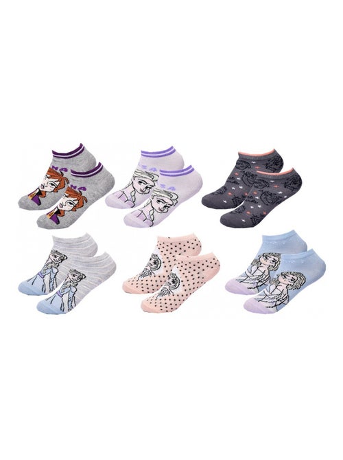 Chaussettes Pack Fille LA REINE DES NEIGES - Pack de 6 - Kiabi