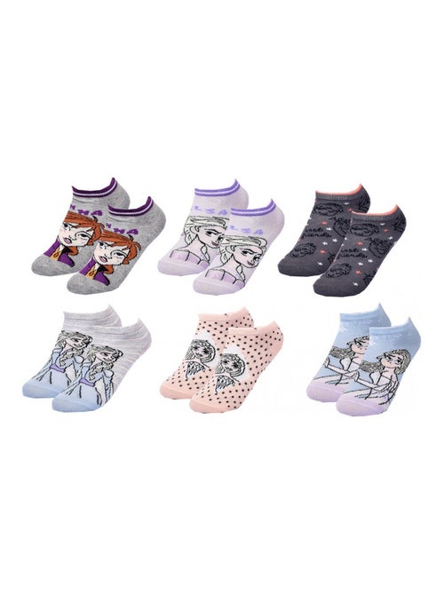 Chaussettes Pack Fille LA REINE DES NEIGES - Pack de 6 - Kiabi