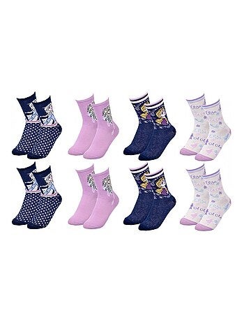 Chaussettes Pack Fille LA REINE DES NEIGES - Pack de 8