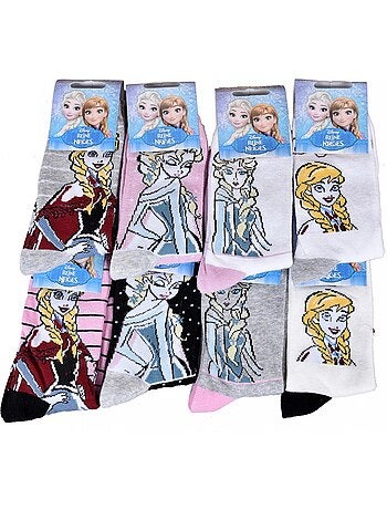 Chaussettes Pack Fille LA REINE DES NEIGES - Pack de 9
