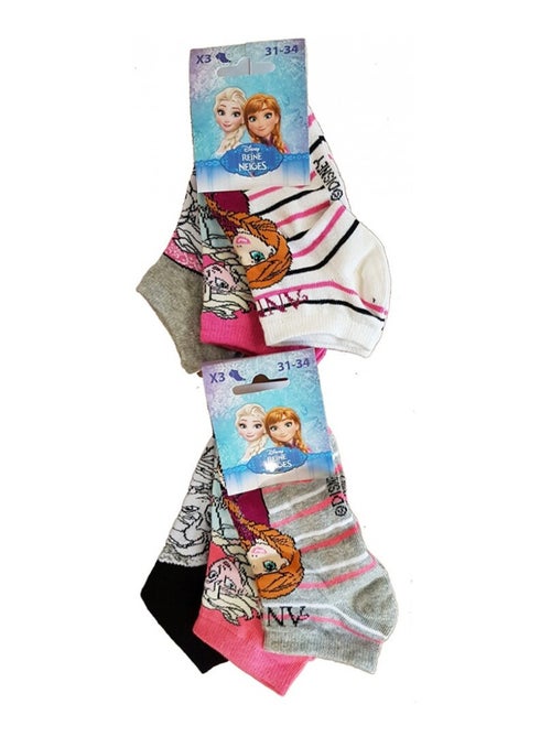 Chaussettes Pack Fille LA REINE DES NEIGES - Pack de 9 - Kiabi