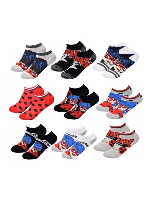 Chaussettes Pack Fille MIRACULOUS - Pack de 9 - Kiabi
