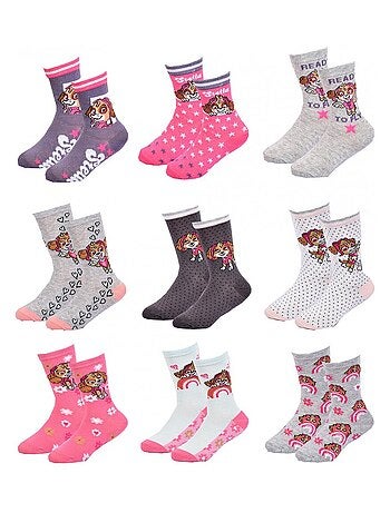 Chaussettes Pack Fille PAT PATROUILLE - Pack de 9