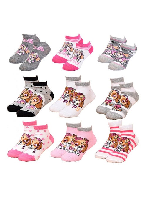 Chaussettes Pack Fille PAT PATROUILLE - Pack de 9 - Kiabi
