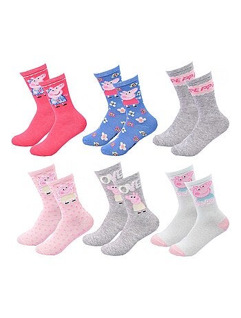 Chaussettes Pack Fille PEPPA PIG - Pack de 6