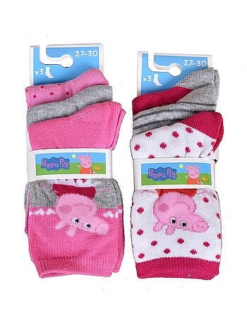 Chaussettes Pack Fille PEPPA PIG - Pack de 9
