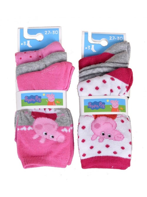 Chaussettes Pack Fille PEPPA PIG - Pack de 9 - Kiabi