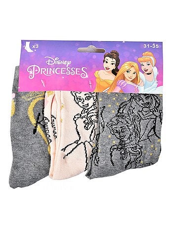 Chaussettes Pack Fille PRINCESSES DISNEY - Pack de 6